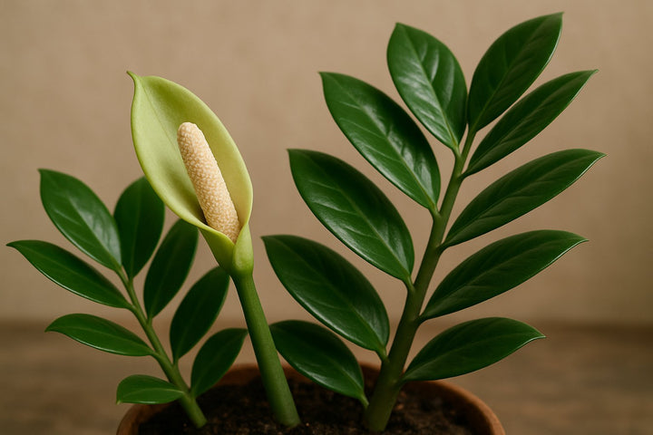 Glücksfeder Blüte: So erkennst du die seltene Zamioculcas-Blüte