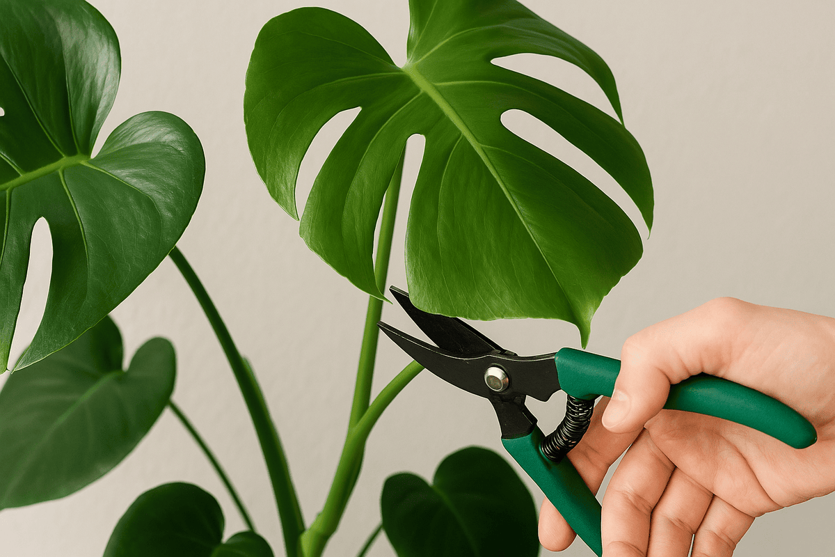 Monstera schneiden: wann, wo und wie viel du kürzen kannst