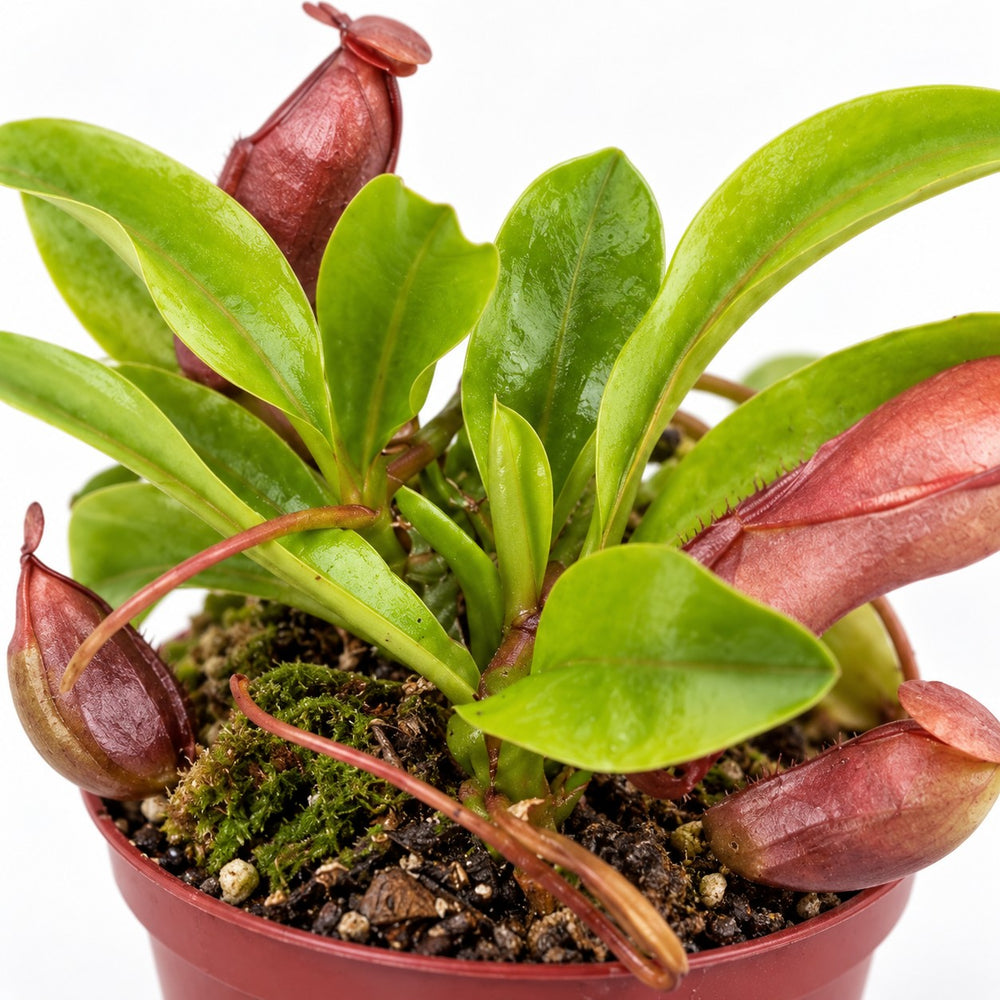 Nepenthes Alata, Nahaufnahme Wuchs und Triebansatz